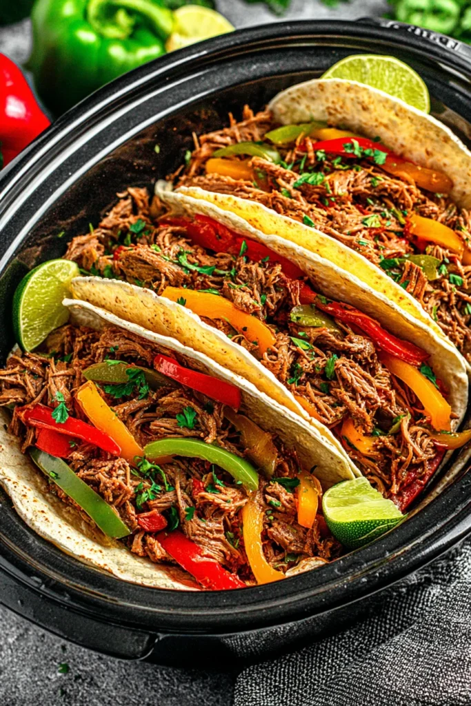 Easy Crockpot Fajitas