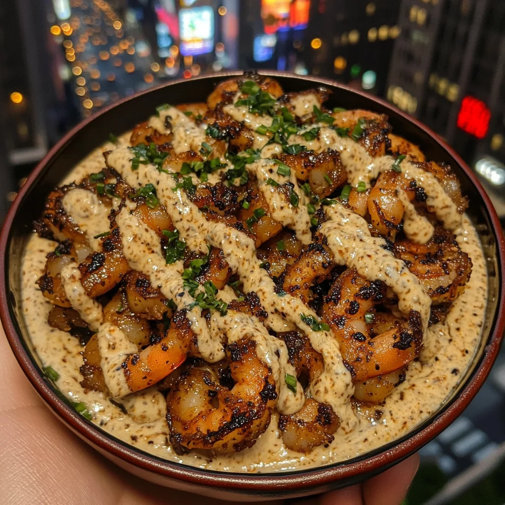 Ginger Soy Shrimp Bowls with Spicy Mayo Swirl