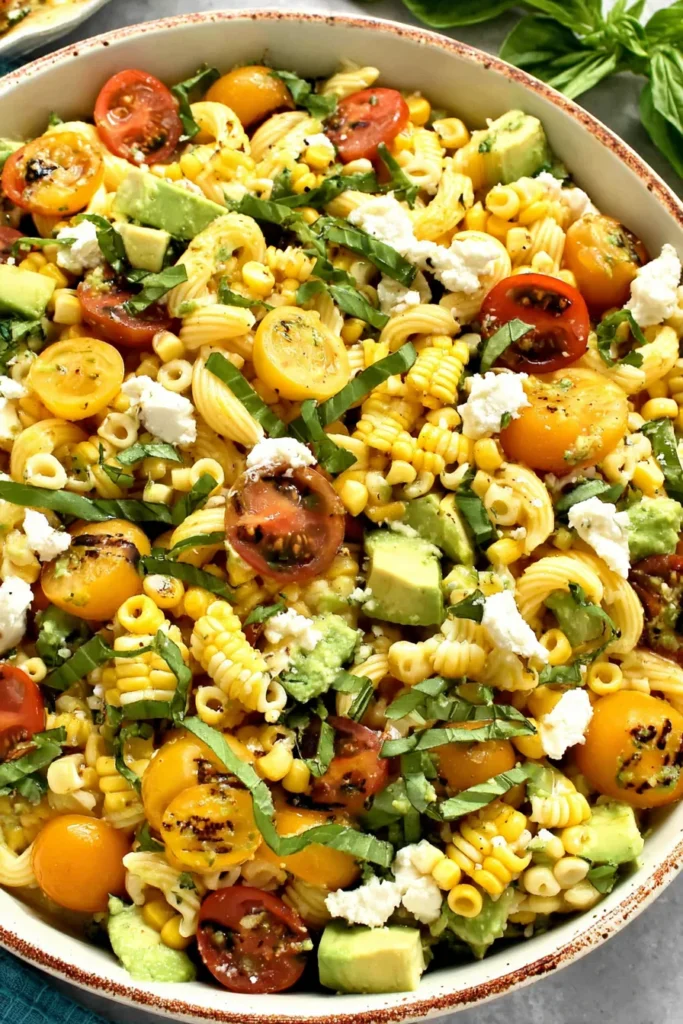 Healthy Street Corn Pasta Salad