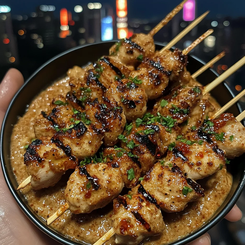 Honey Butter Chicken Skewers with Chili Garlic Dip