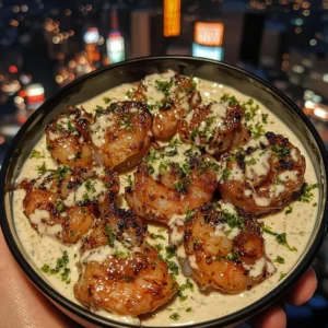 Honey Garlic Shrimp Bowls with Creamy Lime Dip