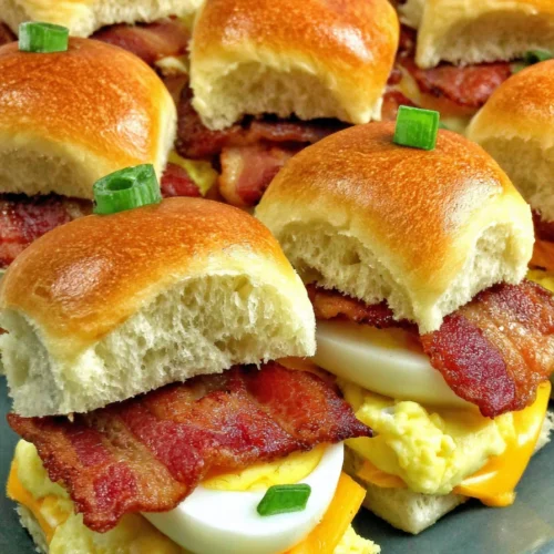Keto Appetizer - Bacon, Egg & Cheese Sliders