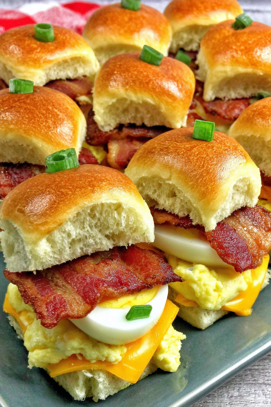 Keto Appetizer – Bacon, Egg & Cheese Sliders