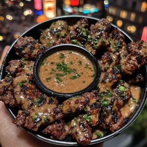 Korean BBQ Beef Bites with Sweet Soy Dipping Sauce