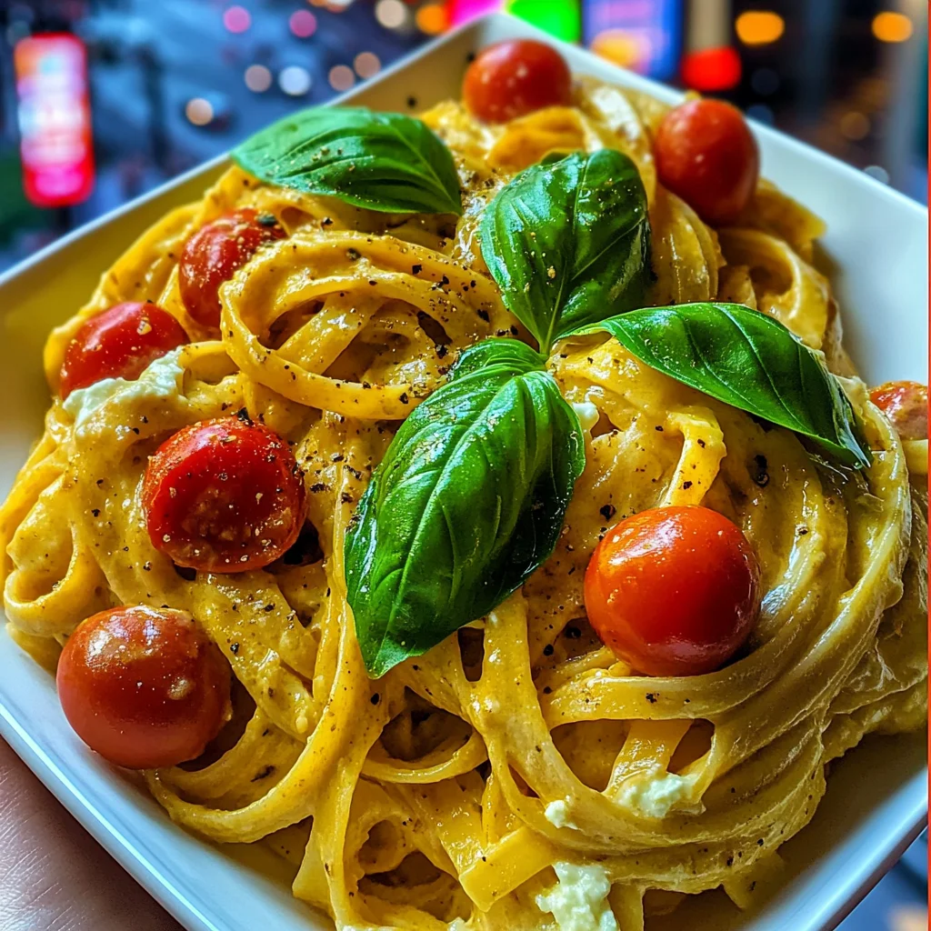 Lemon Ricotta Pasta with Fresh Basil & Cherry Tomatoes