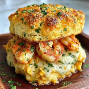 Shrimp Crab Biscuit Melt