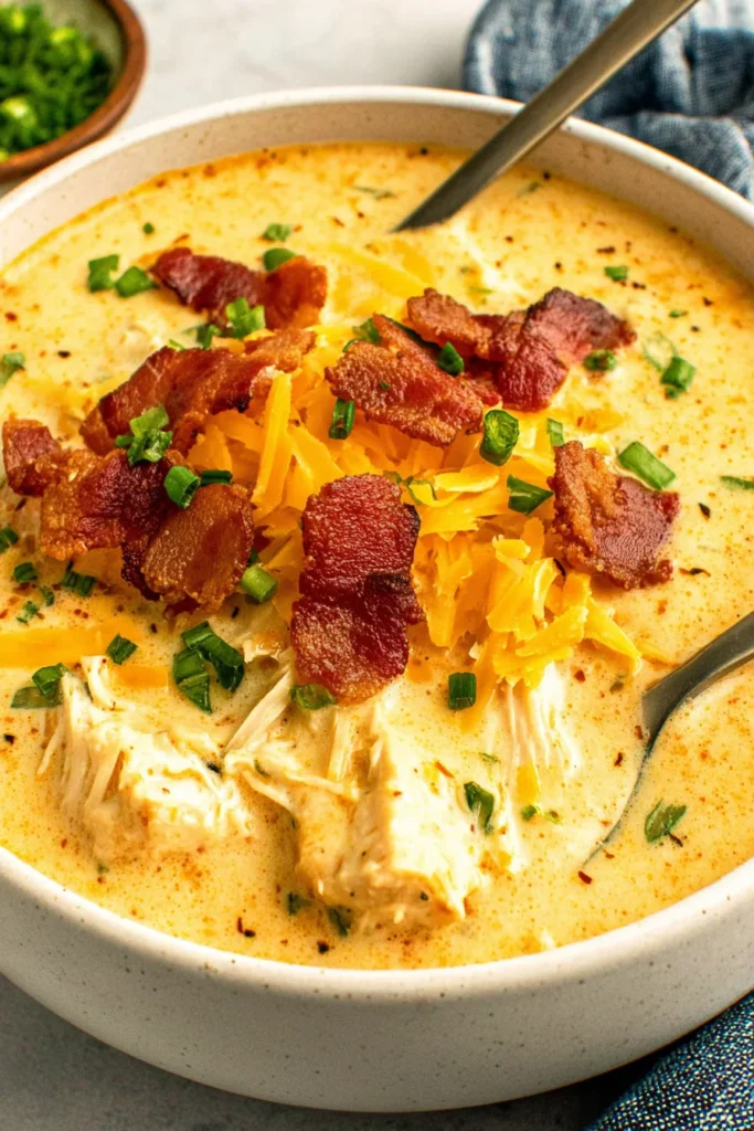 Slow Cooker Keto Chicken Cream Cheese Soup
