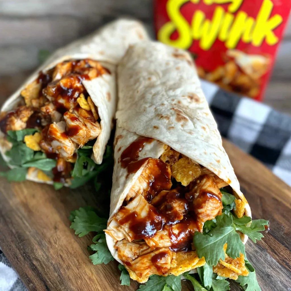Smoky BBQ Cajun Chicken Wraps with Sweet Ranch Crunch