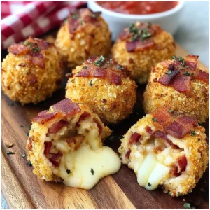 Stuffed Mozzarella Bacon Bombs