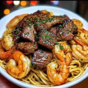 Surf & Turf Garlic Noodles