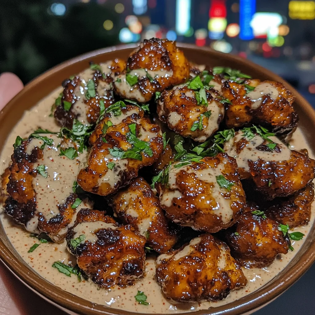 Sweet Chili Glazed Chicken Bites with Creamy Dip