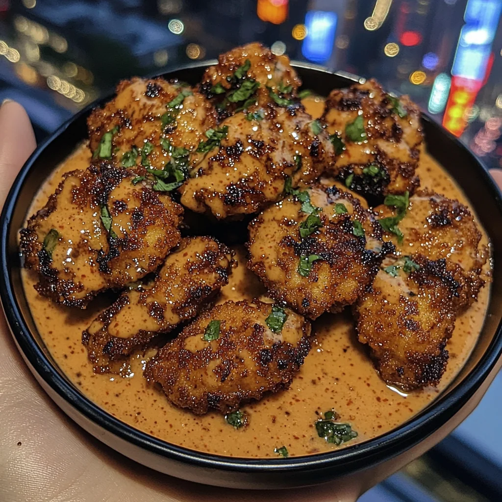 Sweet and Spicy Chicken Nuggets with Sriracha Dip