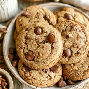 Brown Butter Pumpkin Chocolate Chip Cookies
