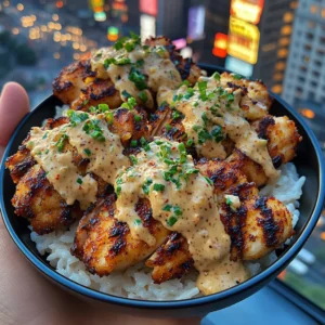 Crispy Chicken Rice Bowls with Spicy Honey Mustard