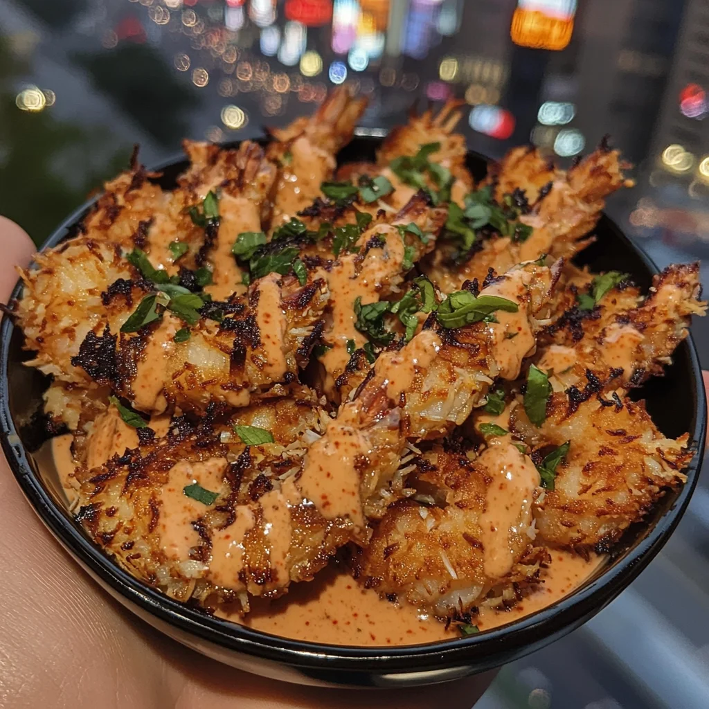 Crispy Coconut Shrimp with Sweet Chili Sauce