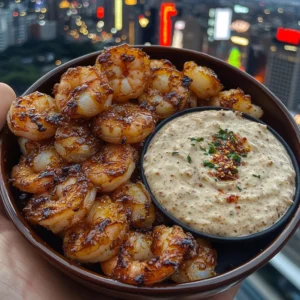 Crispy Honey Butter Shrimp with Garlic Chili Dip