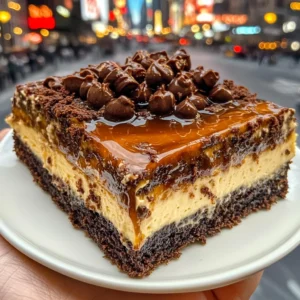 Decadent Caramel Brownie Cheesecake