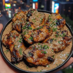 Honey Garlic Chicken Wings with Creamy Sesame Sauce