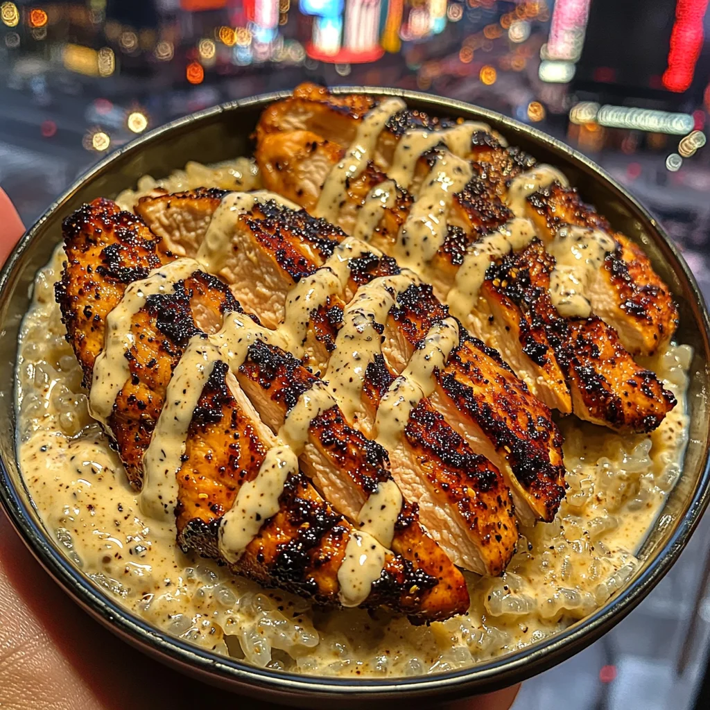 Honey Mustard Chicken Rice Bowls with Creamy Ranch Drizzle