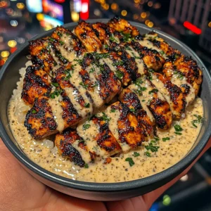 Honey Mustard Chicken Rice Bowls with Garlic Herb Dip