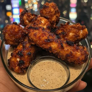 Honey Sriracha Chicken Tenders with Ranch Dipping Sauce