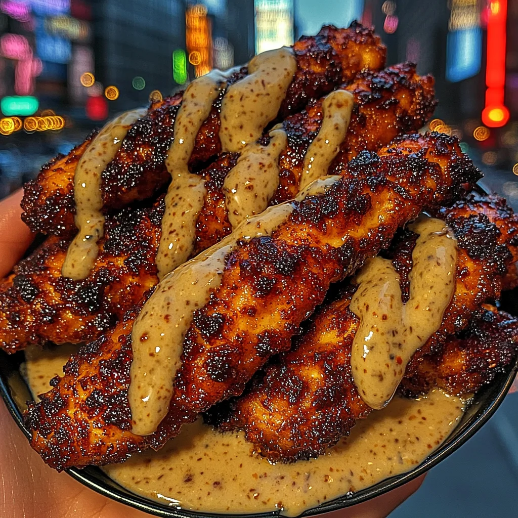 Honey Sriracha Chicken Tenders with Sesame Ranch Sauce
