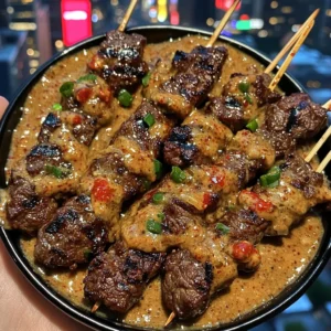 Korean BBQ Beef Skewers with Sweet Chili Sauce