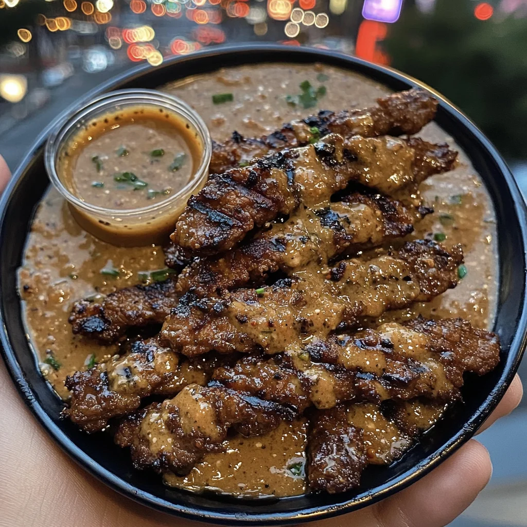 Korean BBQ Beef Strips with Sweet Soy Dipping Sauce