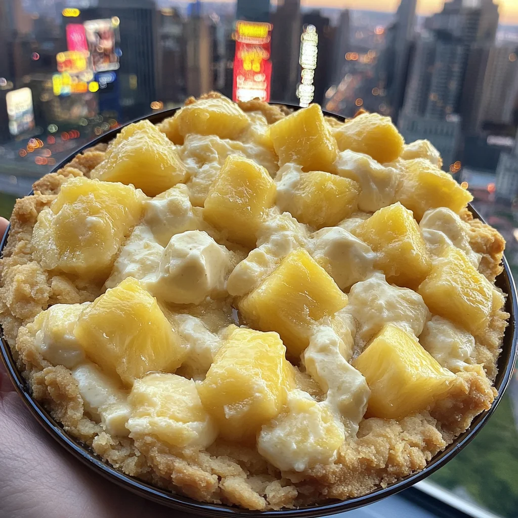 Pineapple Cream Cheese Cobbler