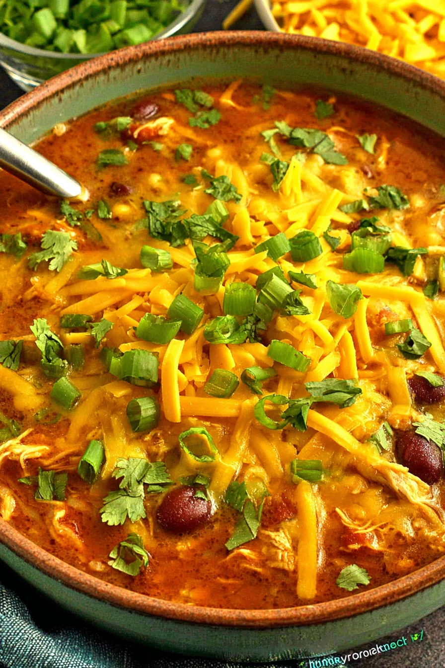 Slow Cooker Chicken Enchilada Soup