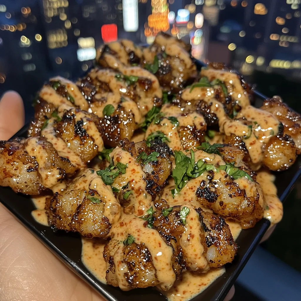Spicy Garlic Shrimp Bites with Lime Chili Sauce