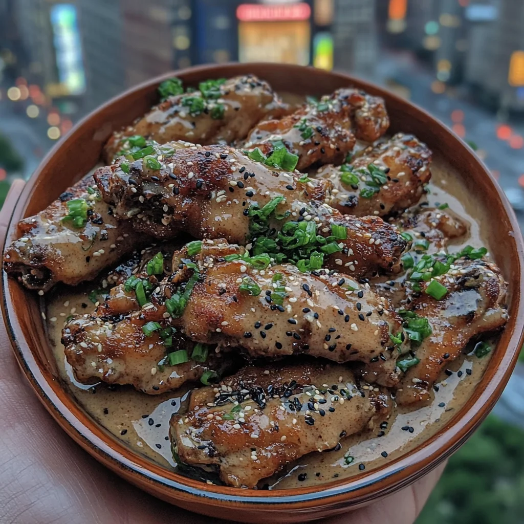 Sweet Teriyaki Chicken Wings with Ginger Soy Sauce