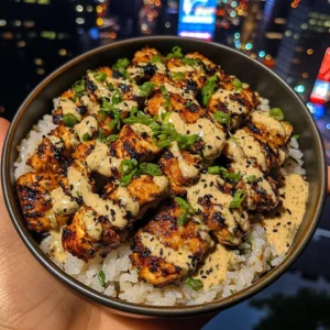 Teriyaki Chicken Rice Bowls with Sesame Lime Dressing