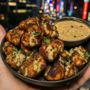 Teriyaki Salmon Nuggets with Creamy Ginger Dip