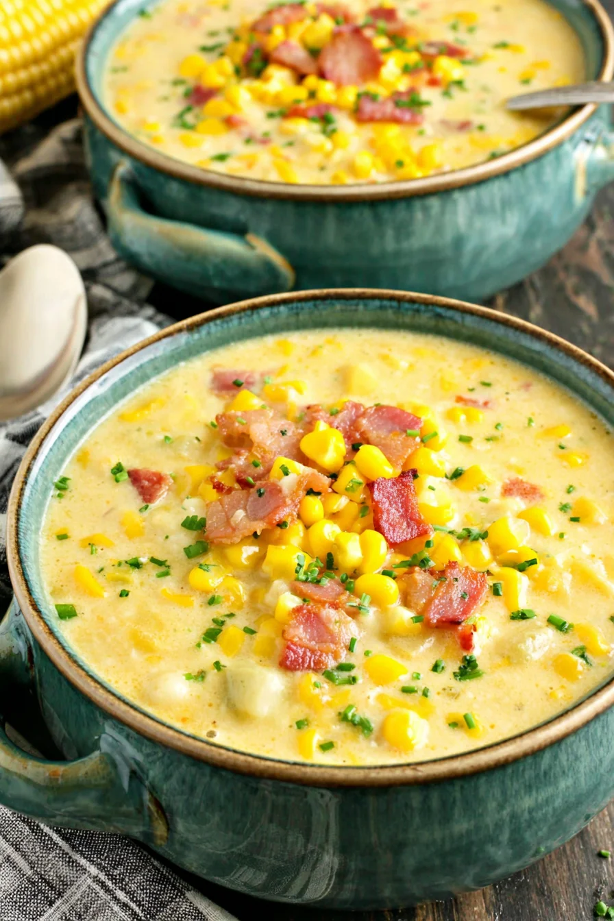 Chowder Shef The BEST Corn Chowder - Lora Chef