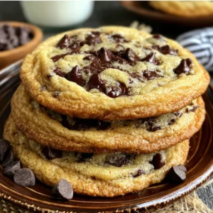 Thin & Chewy Chocolate Chip Cookies