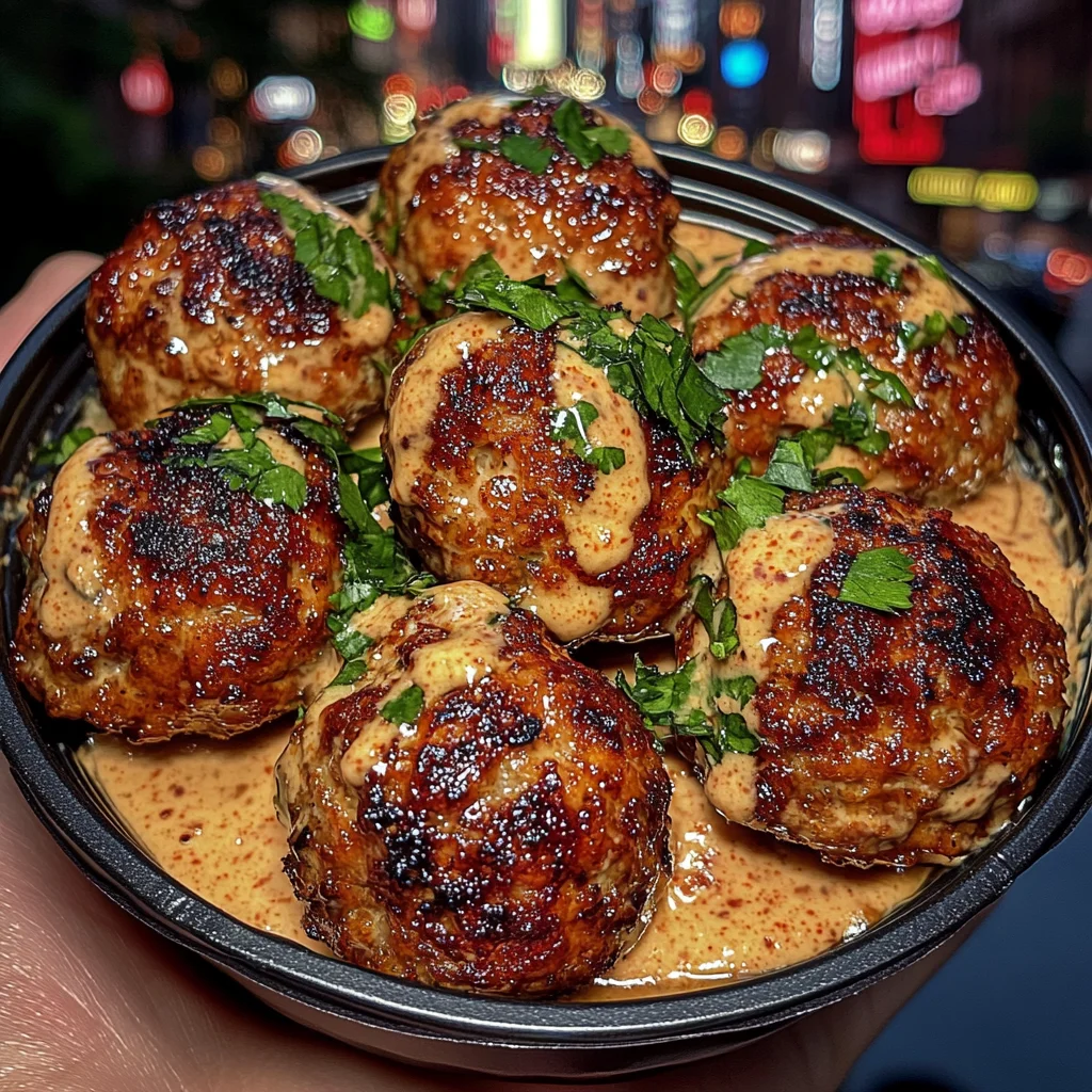 Crispy Chicken Meatballs with Spicy Sriracha Mayo