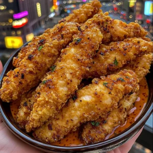 Crispy Chicken Strips Bowls with Sweet Chili Dipping Sauce
