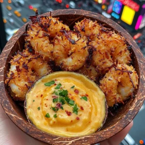 Crispy Coconut Shrimp with Mango Chili Dip