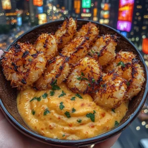Crispy Coconut Shrimp with Sweet Mango Chili Dip