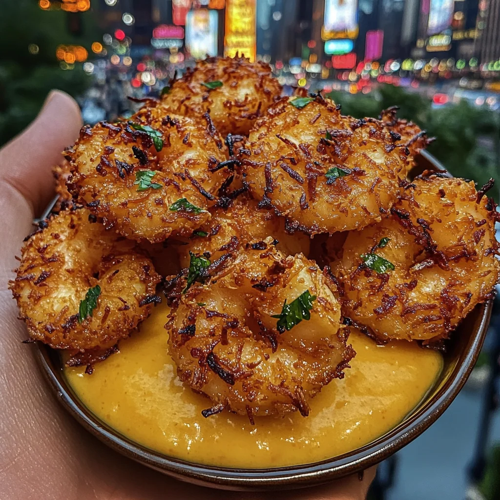 Crispy Coconut Shrimp with Sweet Mango Dip