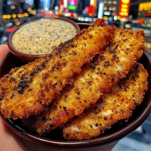 Crispy Cod Strips with Tangy Tartar Dip