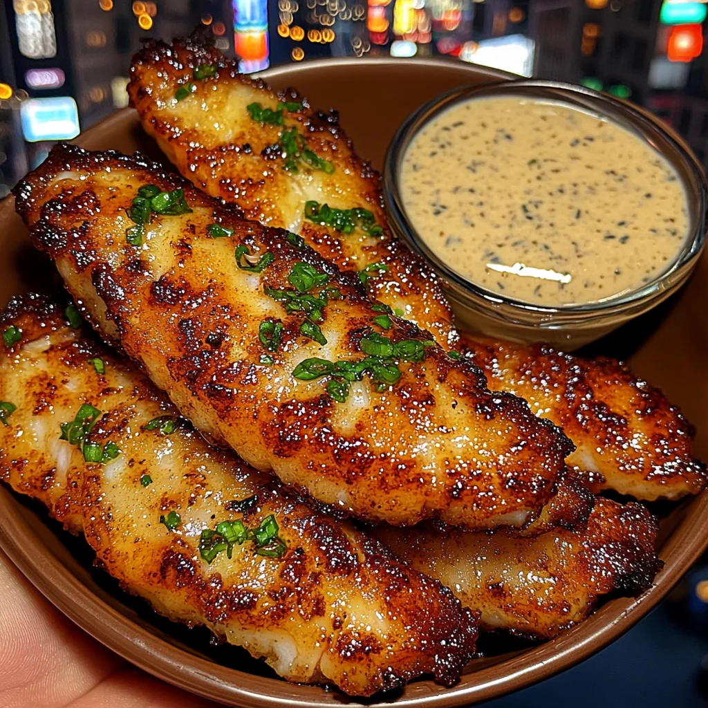 Crispy Cod Strips with Tartar Dipping Sauce