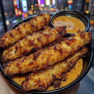 Crispy Fish Strips with Sweet Chili Dipping Sauce