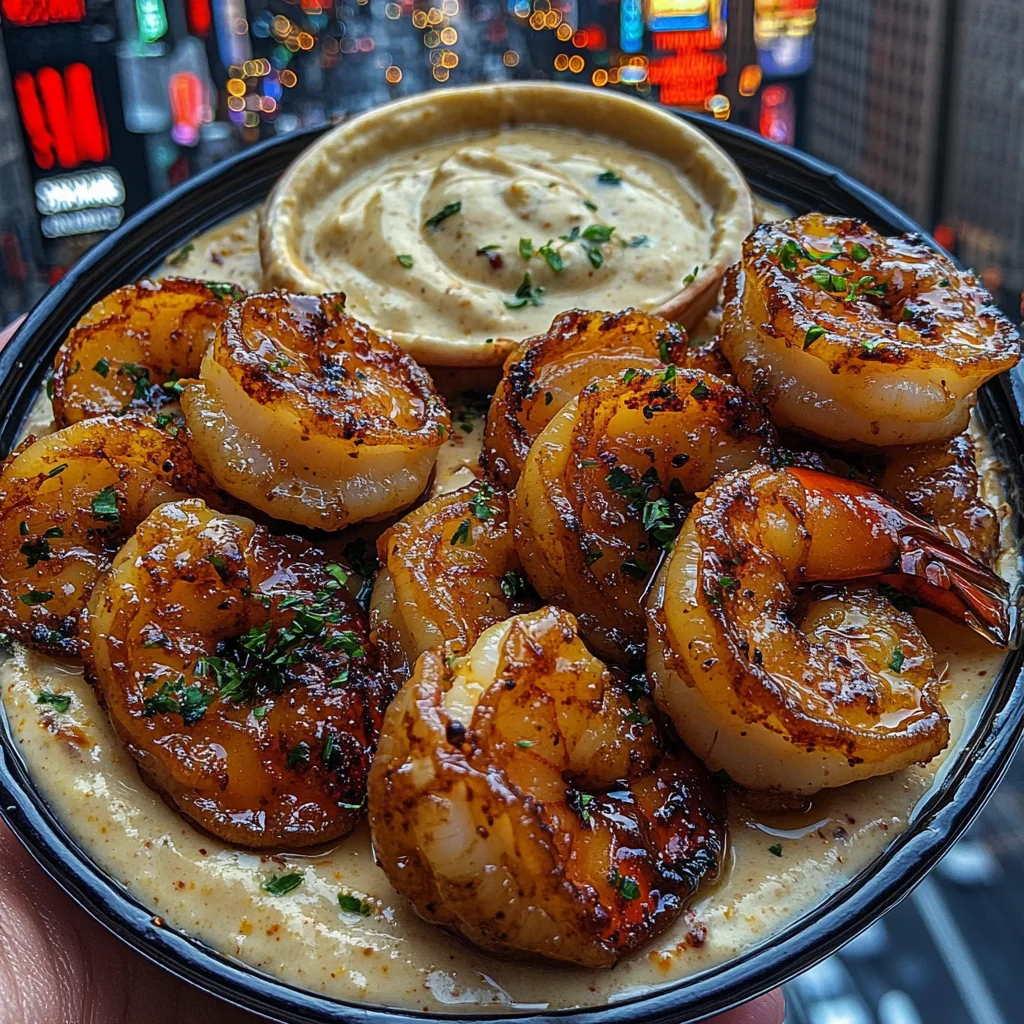 Crispy Honey Butter Shrimp with Tangy Garlic Dip