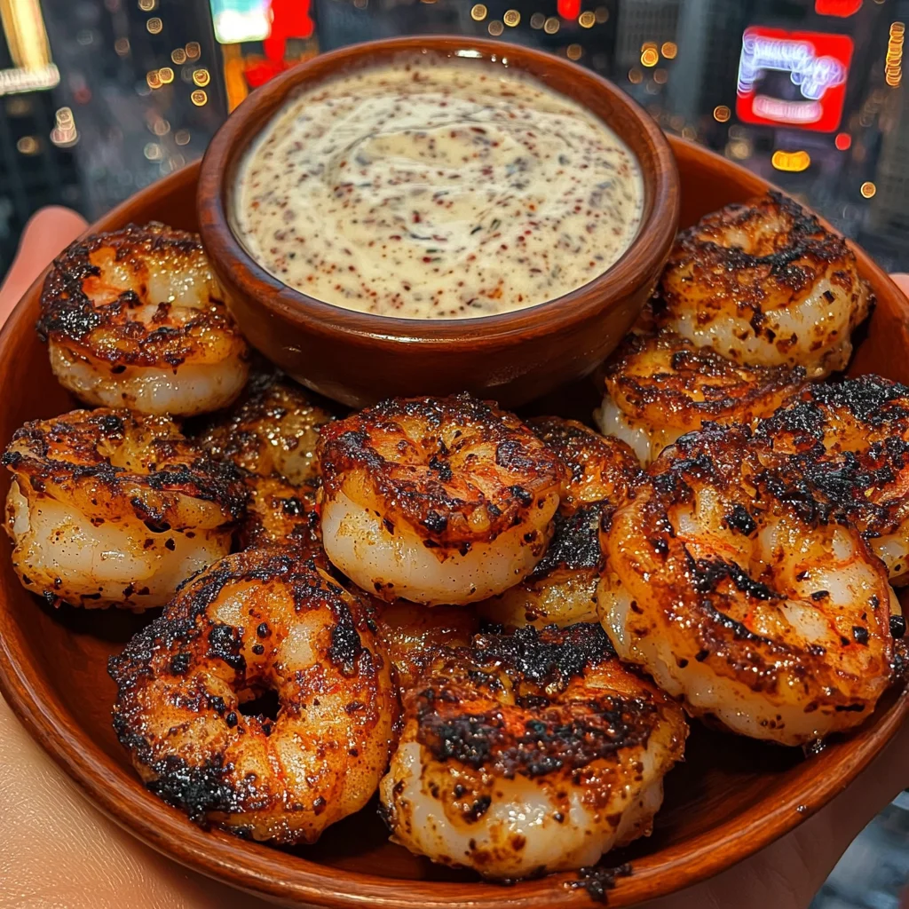Garlic Butter Shrimp Bites with Chili Ranch Dip