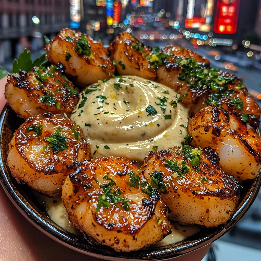 Garlic Butter Shrimp Bites with Lemon Aioli
