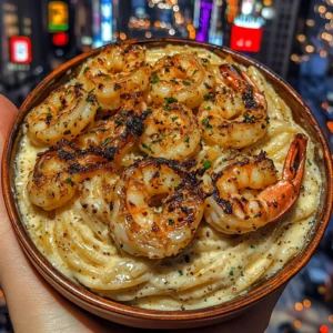 Garlic Butter Shrimp Cheesy Velvety Parmesan Linguine