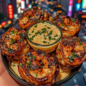 Garlic Butter Shrimp Poppers with Tangy Citrus Dip