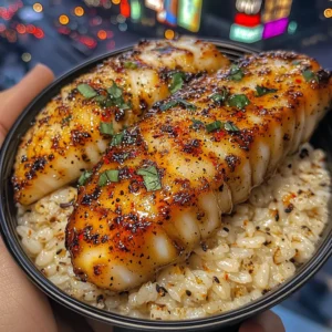 Garlic Honey Cod Strips Rice Bowls with Spicy Chili Drizzle
